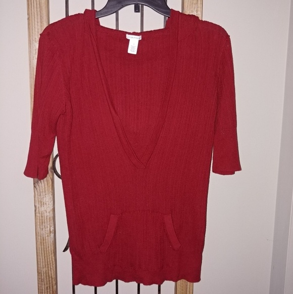 Maurices Sweaters - Long Vneck Top with Hood